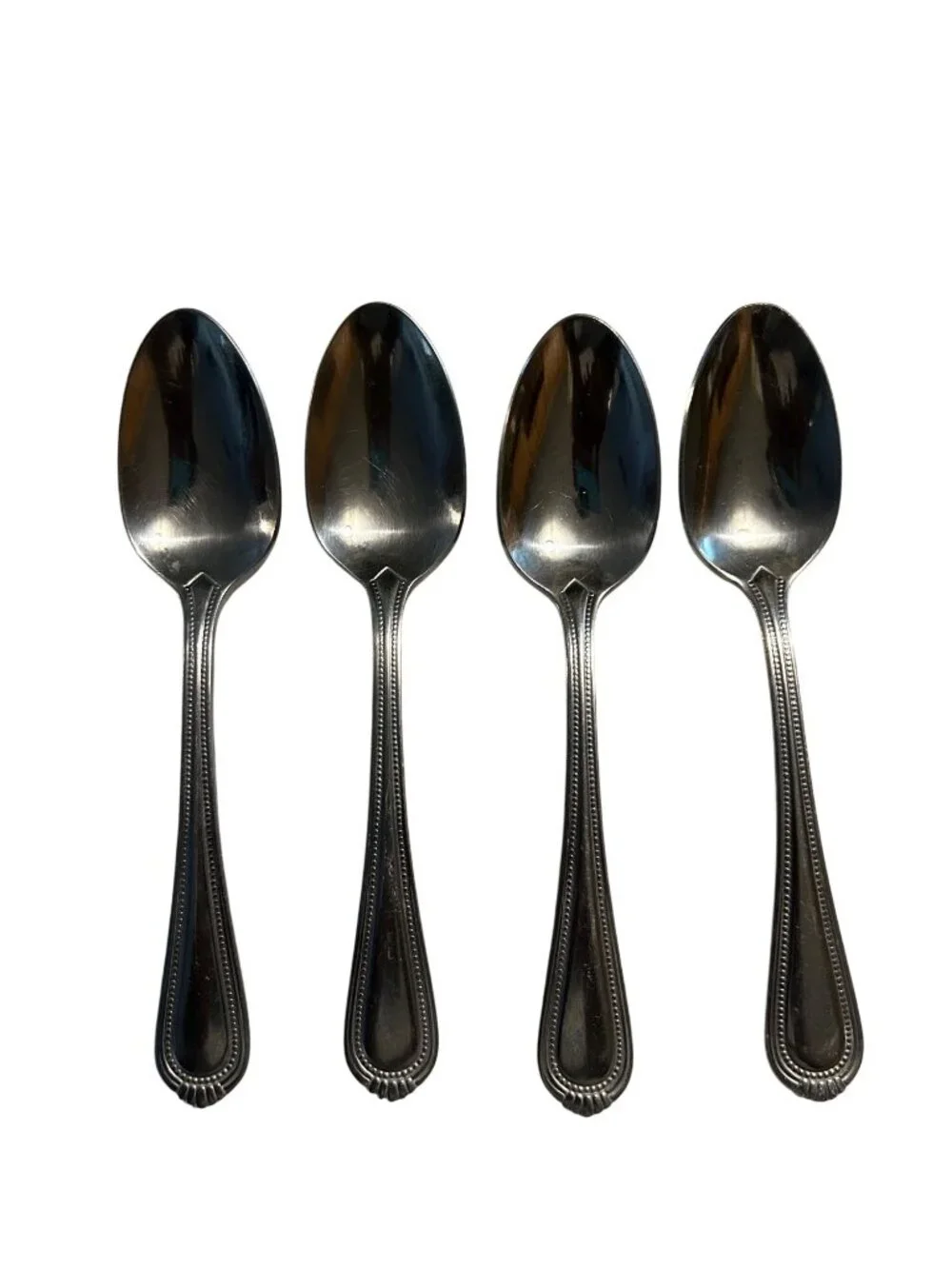 Oneida Countess Stainless Steel Tablespoons Set Of 4 Beaded Glossy Design 2009+